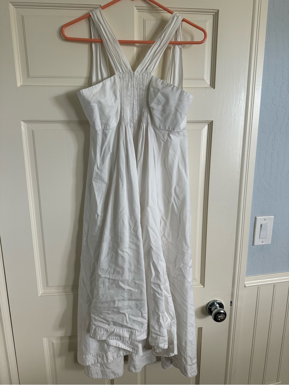 Teija White High-Low Sundress